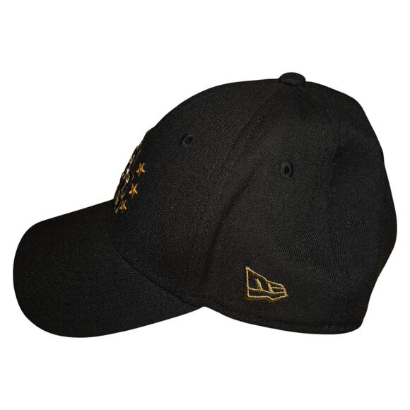 New Era 39THIRY Los Angeles Dodgers Hat Black Camo LA Logo Gold Stars Fitted Cap - Picture 3 of 6